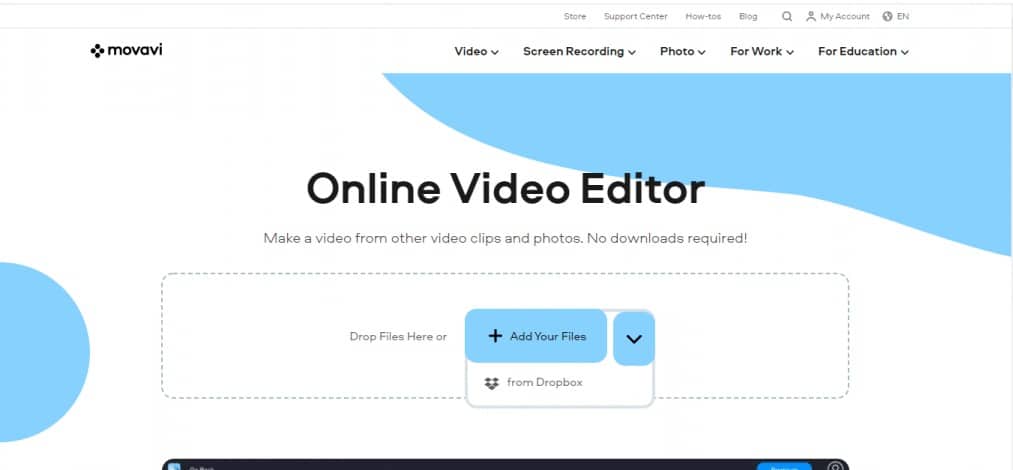 upload your video to Online Video Editor
