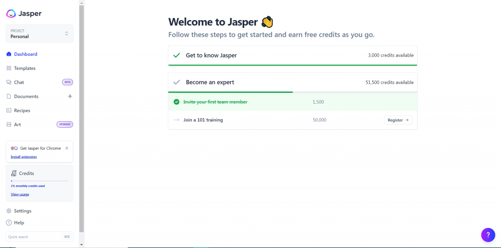 Jasper Dashboard
