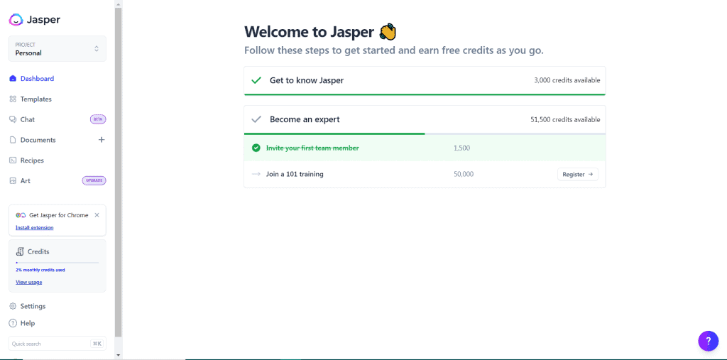 Jasper Dashboard