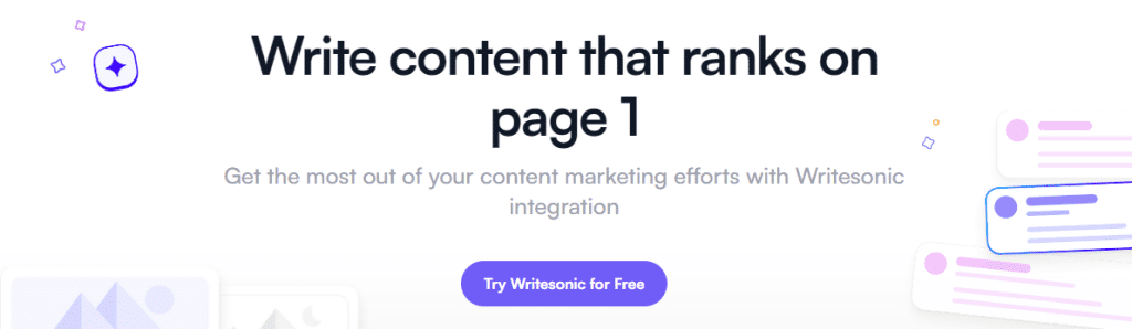 Writesonic integations