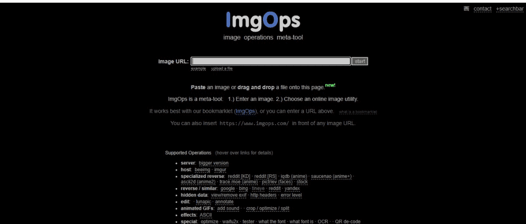 Open imgops