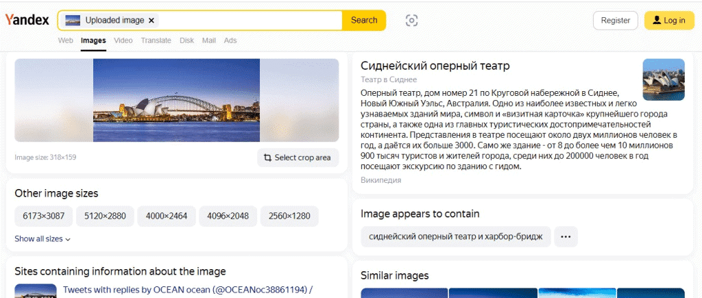 upload image to yandex image search