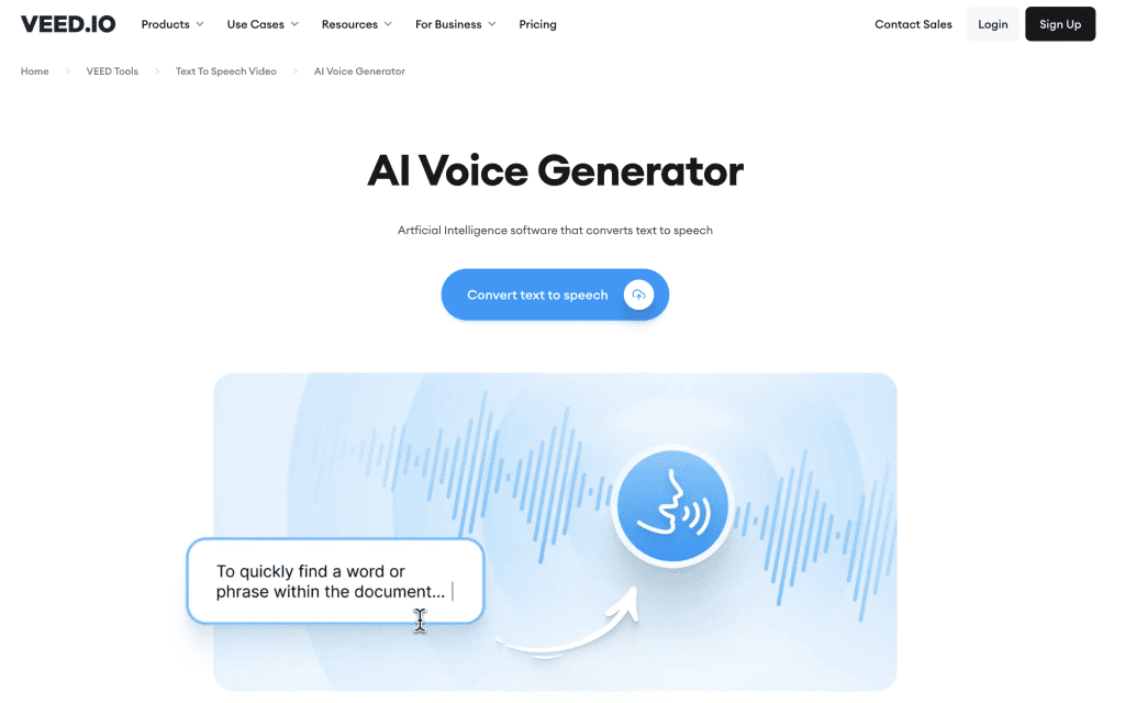 veed.io ai voice generator