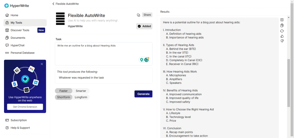 Flexible Autowrite